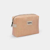 Hindbag LÉON Geweven Toilettas, Coral
