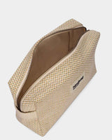 Hindbag LÉON Geweven Toilettas, Nude