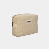 Hindbag LÉON Geweven Toilettas, Nude