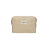 Hindbag LÉON Geweven Toilettas, Nude