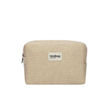 Hindbag LÉON Geweven Toilettas, Nude