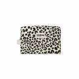 Hindbag LÉON Katoenen Toilettas, Luipaard Ecru