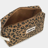 Hindbag LÉON Katoenen Toilettas, Luipaard Kaneel