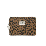 Hindbag LÉON Katoenen Toilettas, Luipaard Kaneel