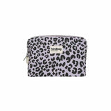 Hindbag LÉON Katoenen Toilettas, Luipaard Lila