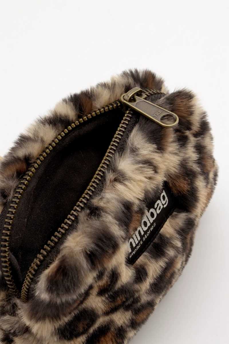 Hindbag LILI faux fur Portemonnee, Luipaard