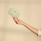 Hindbag LILI Portemonnee in Badstof, Amandel Groen