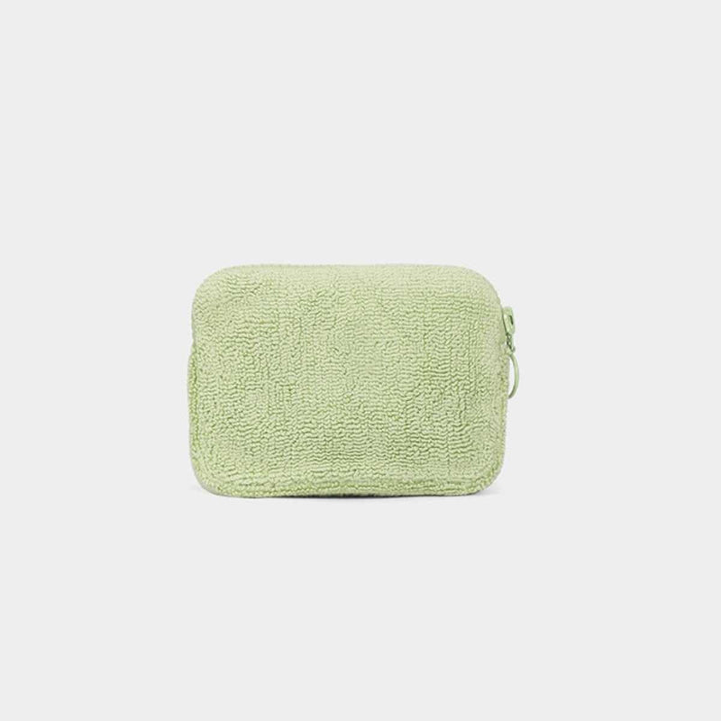 Hindbag LILI Portemonnee in Badstof, Amandel Groen