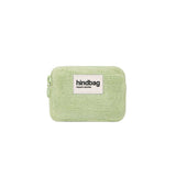 Hindbag LILI Portemonnee in Badstof, Amandel Groen