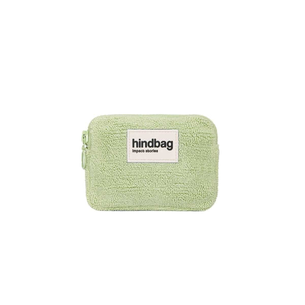 Hindbag LILI Portemonnee in Badstof, Amandel Groen