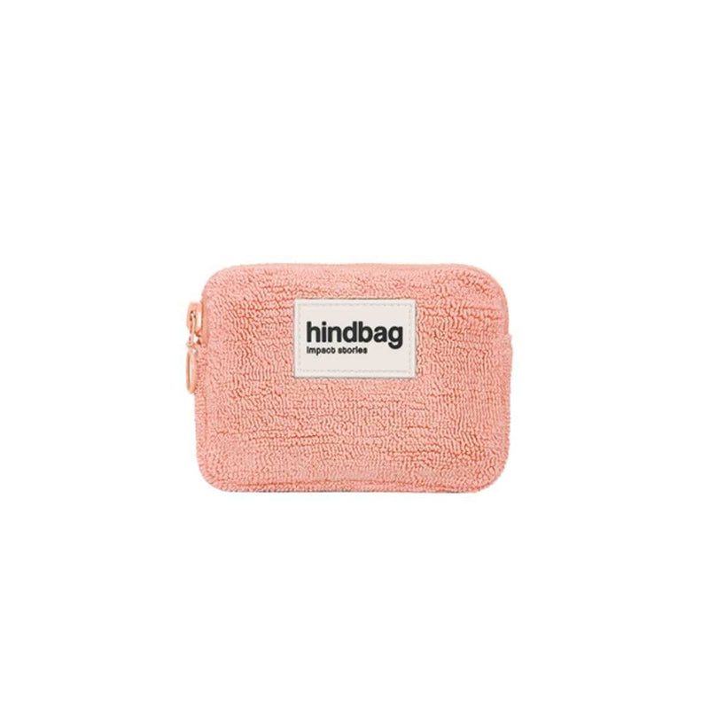 Hindbag LILI Portemonnee in Badstof, Koraal Roze