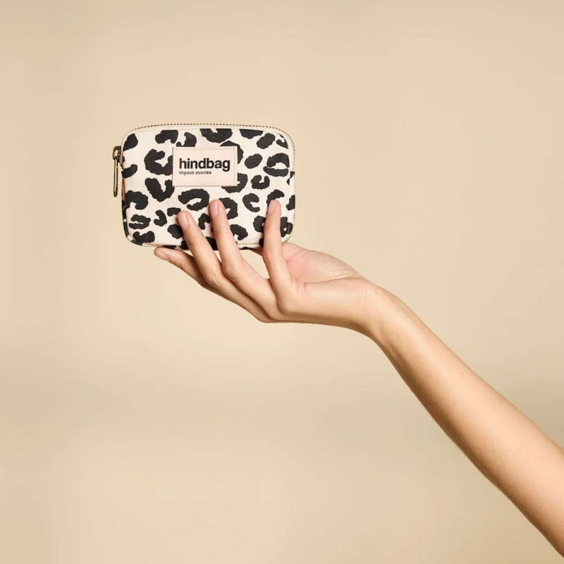 Hindbag LILI Portemonnee, Luipaard Ecru