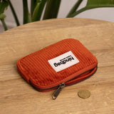 Hindbag LILI  Velours Portemonnee, Brique
