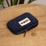 Hindbag LILI  Velours Portemonnee, Navy blue