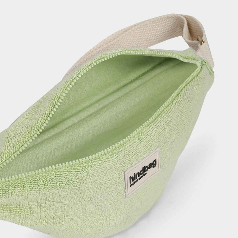Hindbag OLIVIA Crossbodytas in Badstof, Amandel Groen