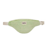 Hindbag OLIVIA Crossbodytas in Badstof, Amandel Groen