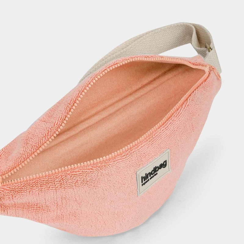 Hindbag OLIVIA Crossbodytas in Badstof, Koraal Roze