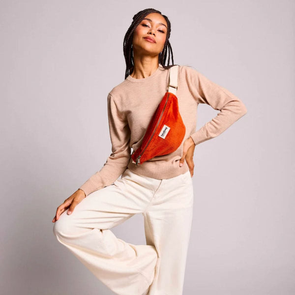 Hindbag OLIVIA Velours Heuptas, Brique