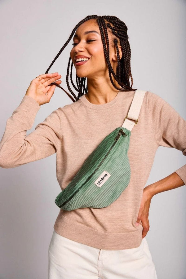Hindbag OLIVIA Velours Heuptas, Mint Green