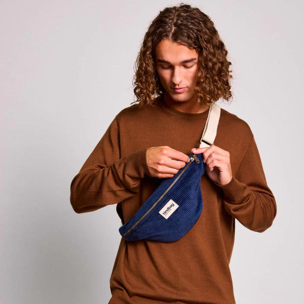 Hindbag OLIVIA Velours Heuptas, Navy