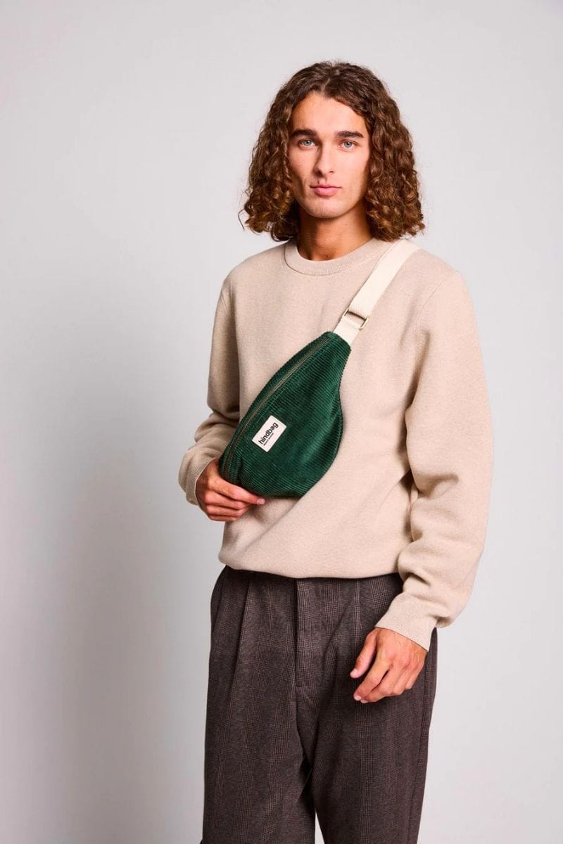 Hindbag OLIVIA Velours Heuptas, Pine Green