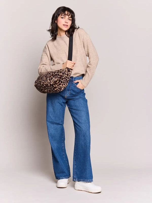 Hindbag ROSA Faux Fur Schoudertas, Luipaard