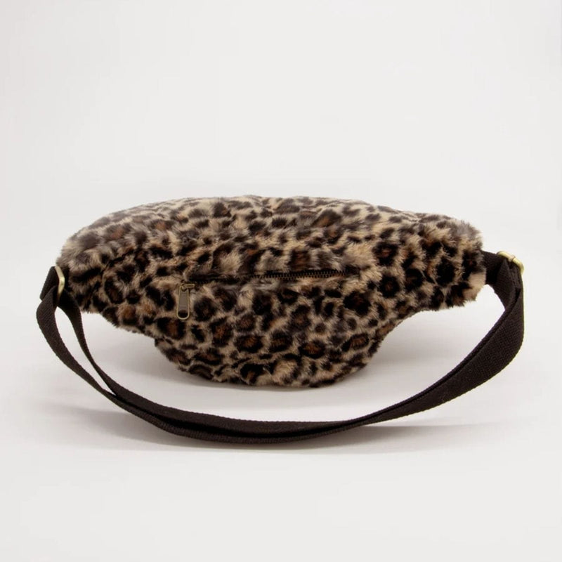 Hindbag SASHA grote Faux Fur Crossbodytas, Luipaard