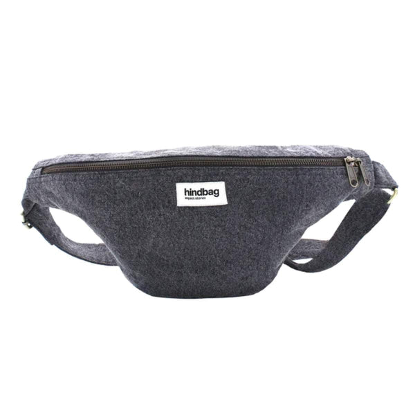 Hindbag SASHA grote Katoenen Crossbodytas, Denim Grijs