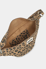 Hindbag SASHA grote Katoenen Crossbodytas, Luipaard Cinnamon