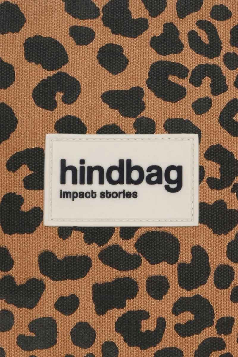 Hindbag SASHA grote Katoenen Crossbodytas, Luipaard Cinnamon