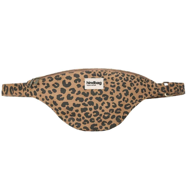 Hindbag SASHA grote Katoenen Crossbodytas, Luipaard Cinnamon