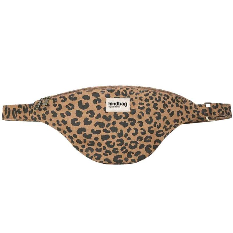 Hindbag SASHA grote Katoenen Crossbodytas, Luipaard Cinnamon