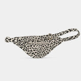Hindbag SASHA grote Katoenen Crossbodytas, Luipaard Ecru