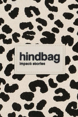 Hindbag SASHA grote Katoenen Crossbodytas, Luipaard Ecru