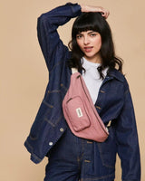 Hindbag SOFIA grote Katoenen Crossbodytas, Blush