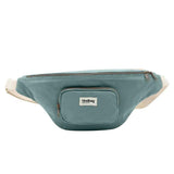 Hindbag SOFIA grote Katoenen Crossbodytas, Sage