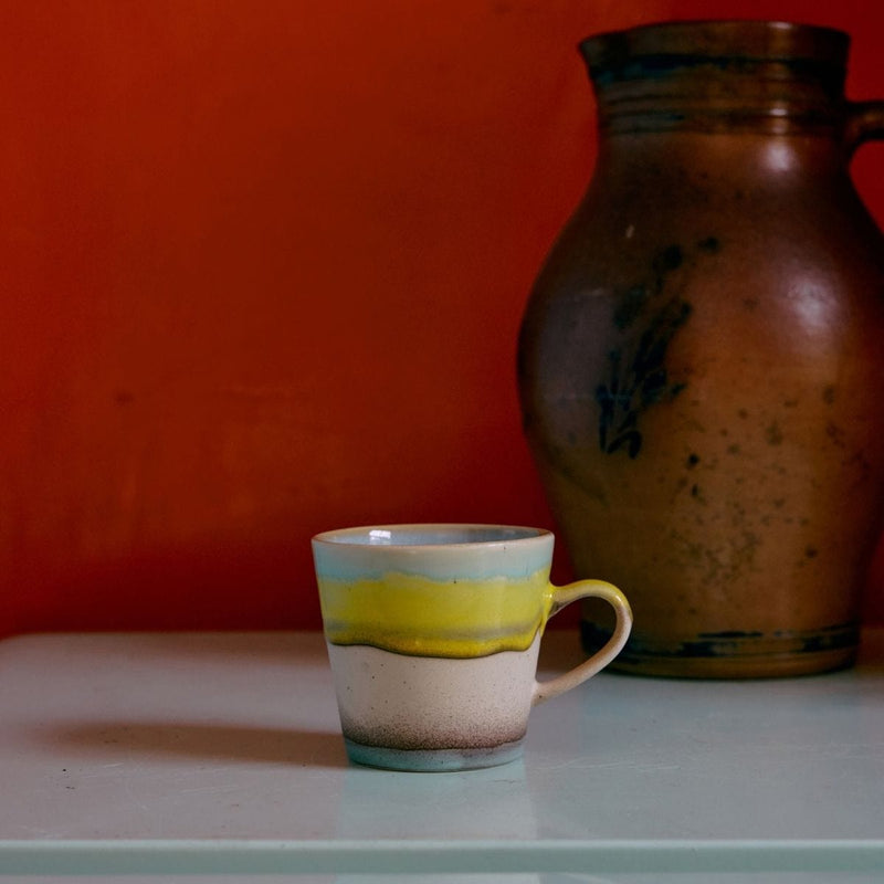 HK Living 70s CERAMICS Americano Tas, Glint