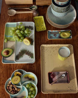 HK Living 70s CERAMICS cake tray, tide
