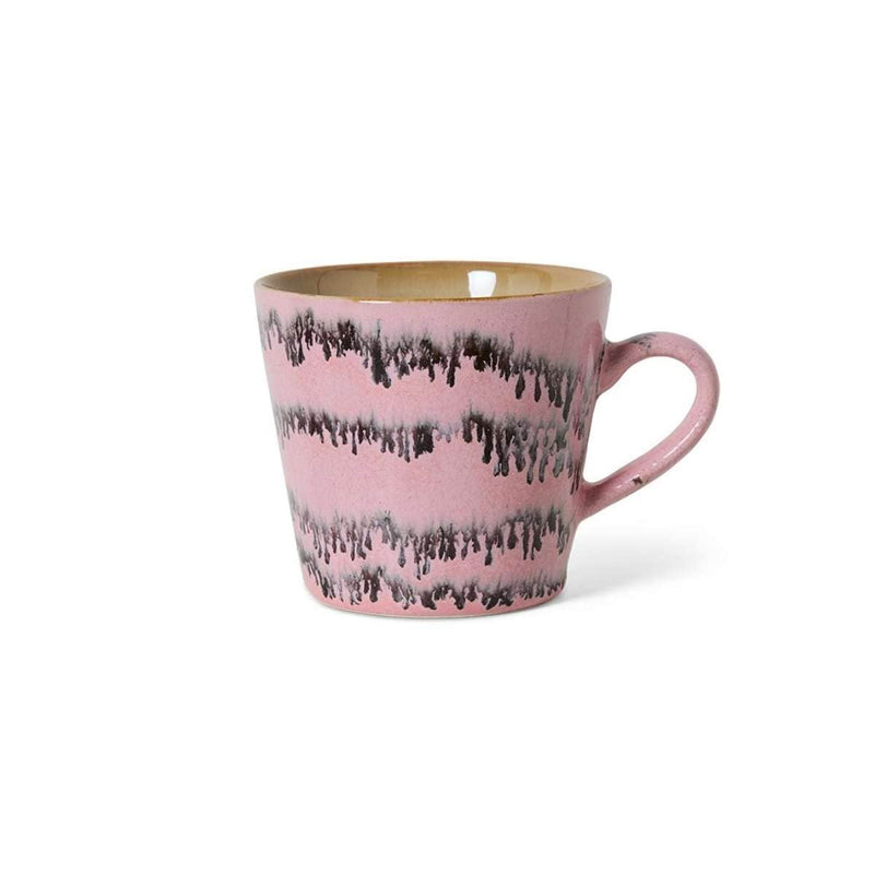 HK Living 70s CERAMICS Cappuccino Tas, Bubble