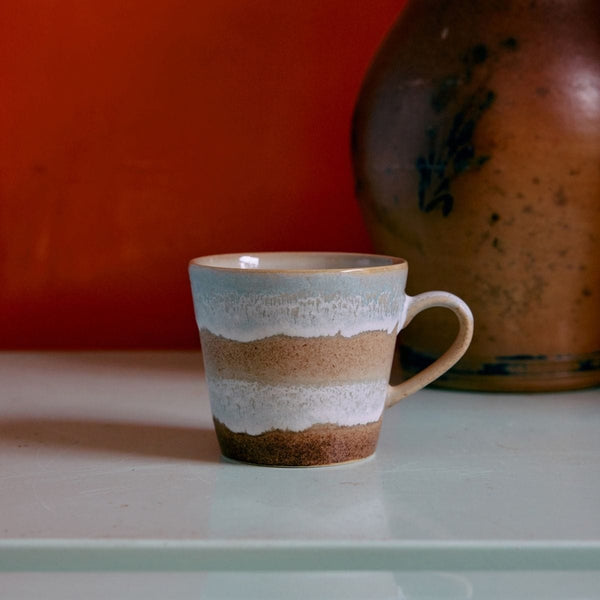 HK Living 70s CERAMICS Cappuccino Tas, Skyline