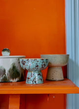 HK Living 70s CERAMICS Klein Tapas schaaltje op voet, Patina