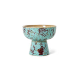 HK Living 70s CERAMICS Klein Tapas schaaltje op voet, Patina