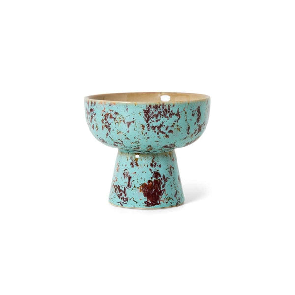 HK Living 70s CERAMICS Klein Tapas schaaltje op voet, Patina