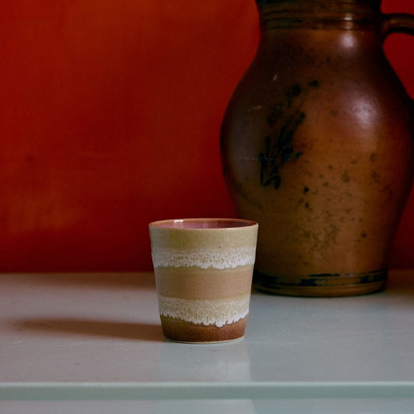 HK Living 70s CERAMICS Koffiemok, Umber