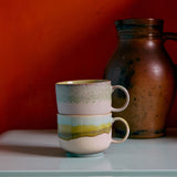 HK Living 70s CERAMICS Set van 2 grote Theetassen, Neo