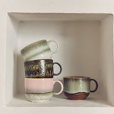 HK Living 70s CERAMICS Set van 2 grote Theetassen, Nova