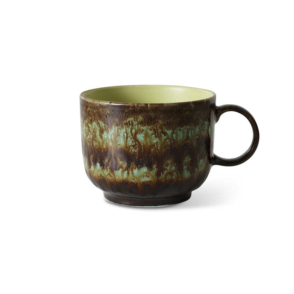 HK Living 70s CERAMICS Set van 2 grote Theetassen, Odyssey