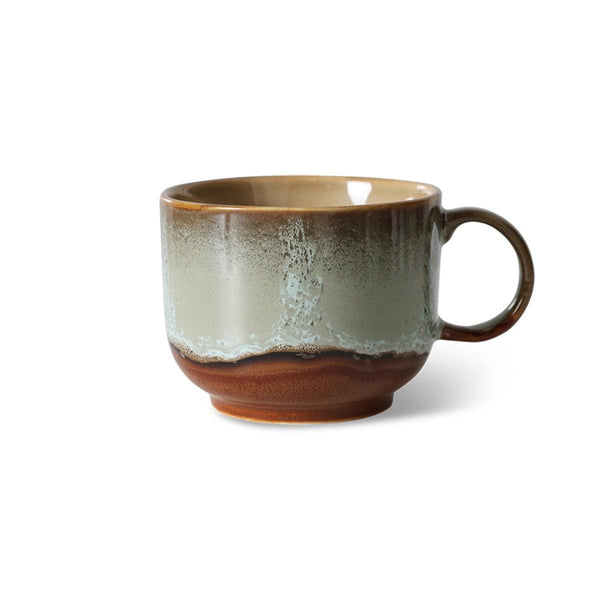 HK Living 70s CERAMICS Set van 2 grote Theetassen, Odyssey