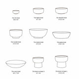 HK Living 70s CERAMICS Set van 2 Ramen Bowls, Minimalist