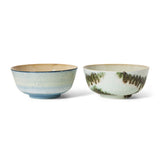 HK Living 70s CERAMICS Set van 2 Ramen Bowls, Minimalist
